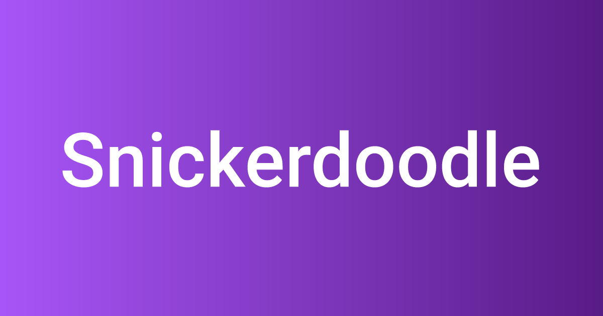 Snickerdoodle scipress