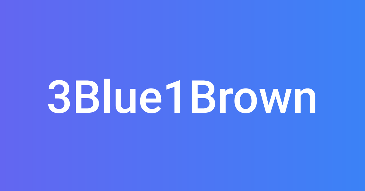 3Blue1Brown - Scipress